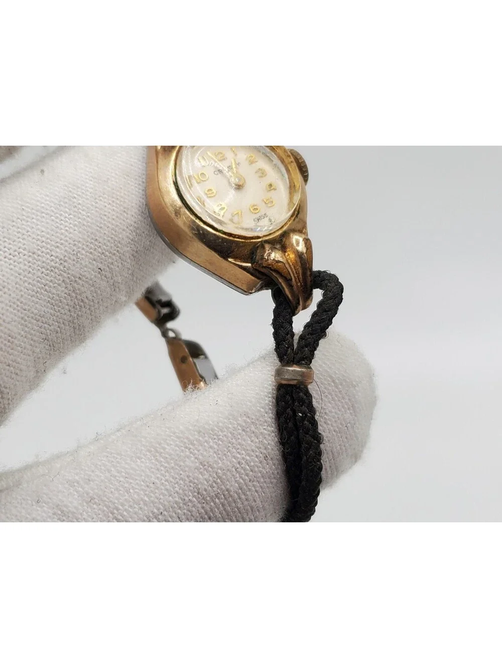Vintage Crosby Mechanical Watch Women 10k R.G.P Bezel For Parts